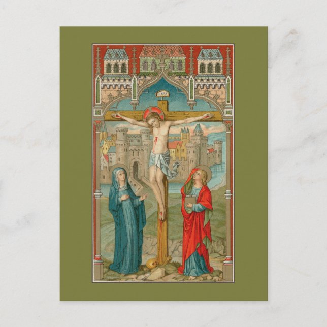 Postal Stabat Mater (SAU 22) Estilo 3  (Anverso)