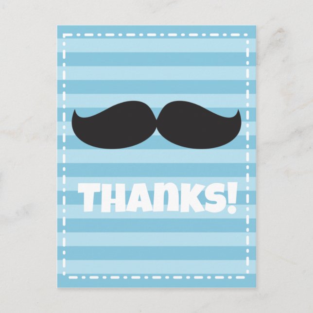 Postal Stache Blue (Anverso)