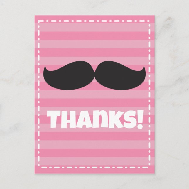 Postal Stache Pink (Anverso)