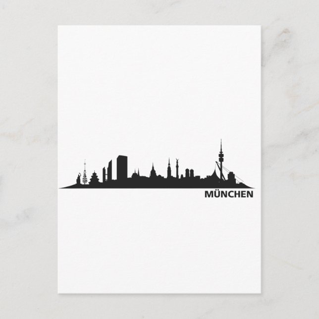 Postal Stadt München - Skyline 1c (Anverso)