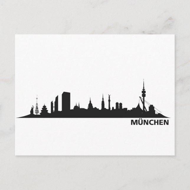 Postal Stadt München - Skyline 1c (Anverso)