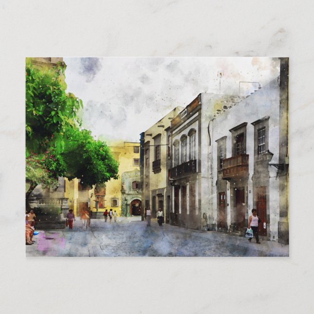 Postal Stadtansicht von Las Palmas de Gran Canaria. (Anverso)