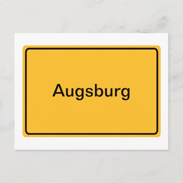 Postal Stadtschild für eigenen Textos (Anverso)