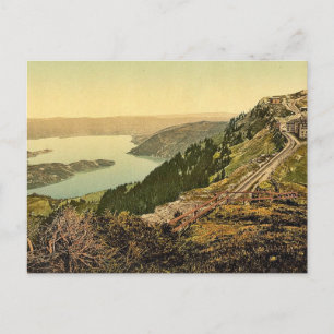 Postal Staffel y Lago Zug, Rigi, Suiza Ph clásico