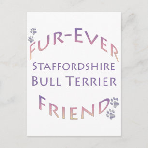 Postal Staffordshire Bull Terrier Furever Friend