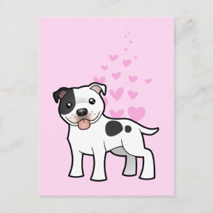 Postal Staffordshire Bull Terrier Love