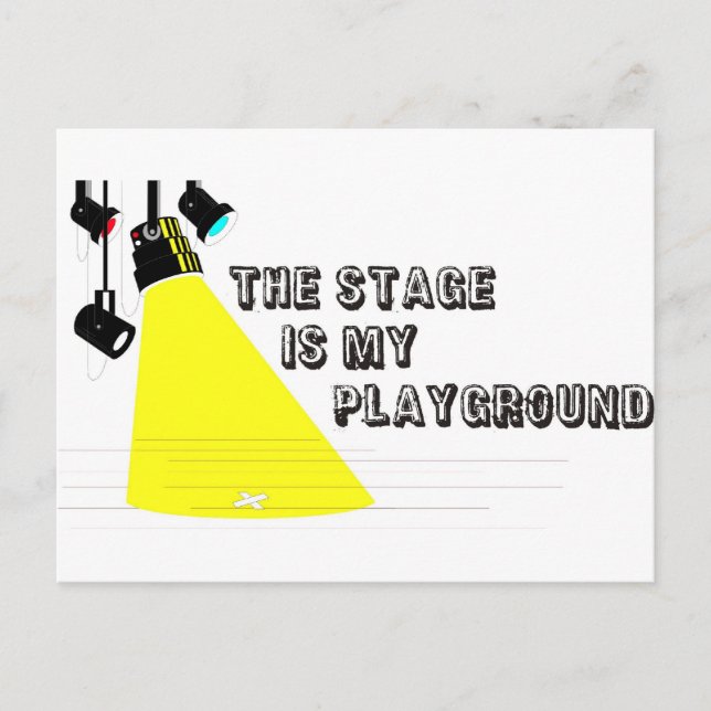 Postal StageIsMyPlayground (Anverso)