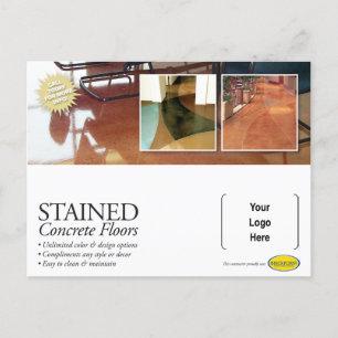 Postal Stained Concrete Post Card
