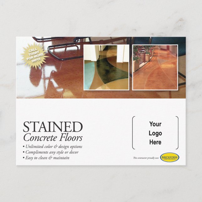 Postal Stained Concrete Post Card (Anverso)