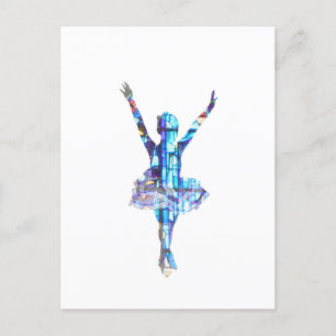 Postal StainGlass Ballerina