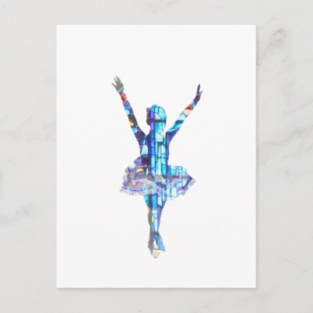 Postal StainGlass Ballerina (Anverso)