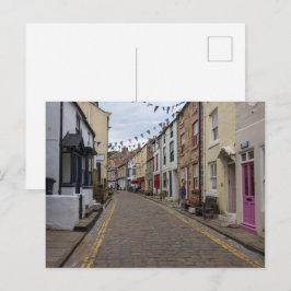 Postal Staithes Calle Principal Camino Empeadrado