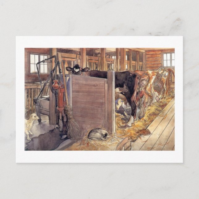 Postal Stald o Stable 1904 (Anverso)