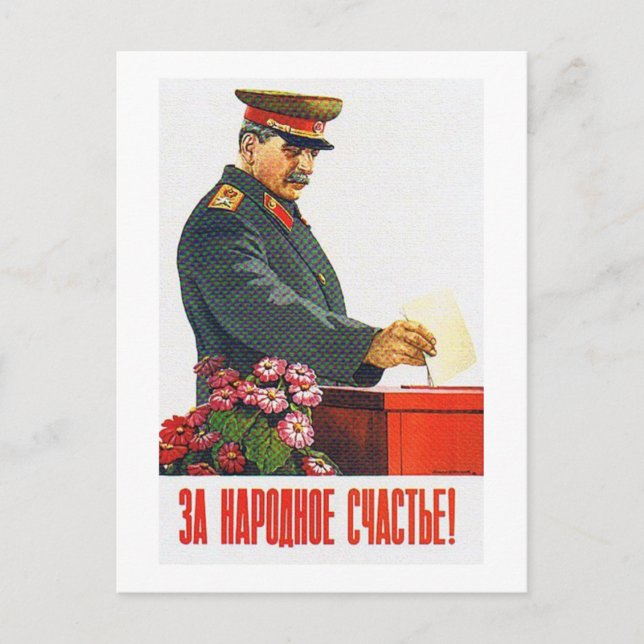 POSTAL STALIN POSTER ART (Anverso)