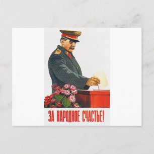 POSTAL STALIN POSTER ART