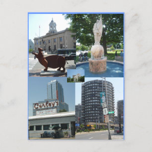 Postal Stamford Ct Downtown Center Postcard
