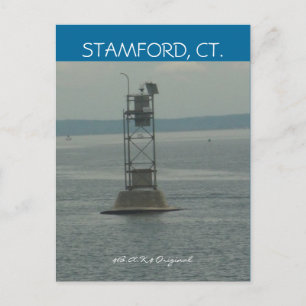 Postal Stamford, Ct Water View Postcard...