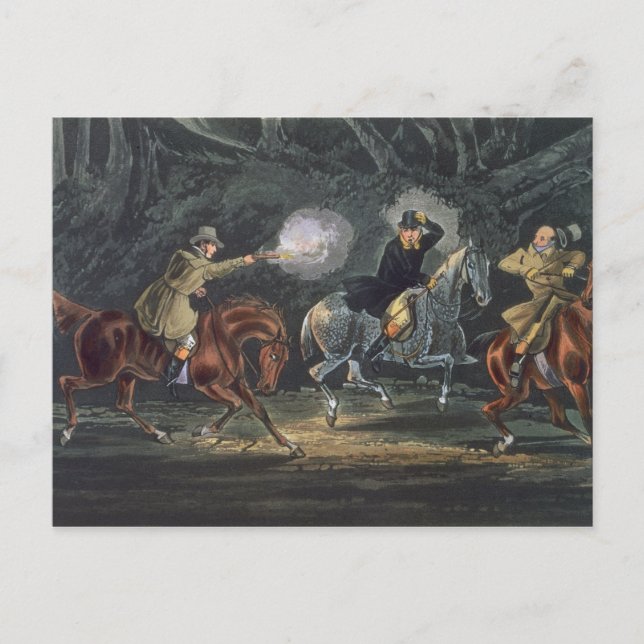 Postal Stand and Deliver, acuatado por E. Duncan (Anverso)