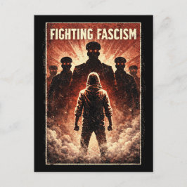 Postal Standing Against the Dark