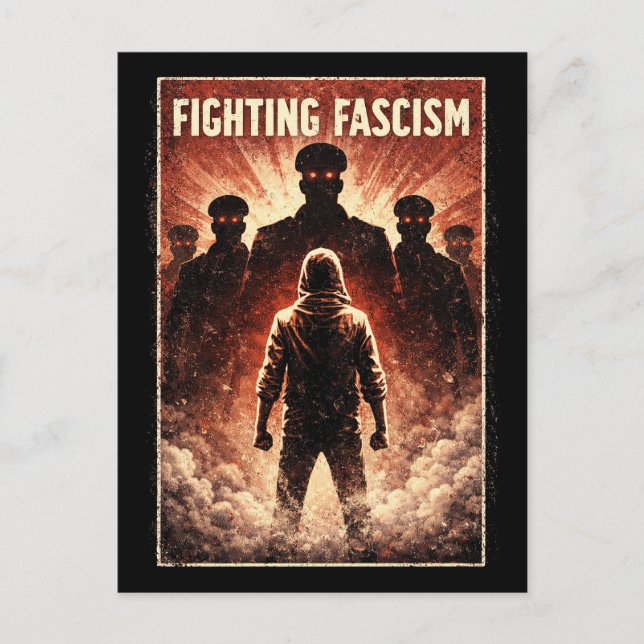 Postal Standing Against the Dark (Anverso)