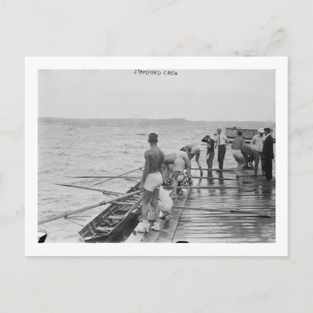 Postal Stanford Rowing Crew Team Photograph (Anverso)