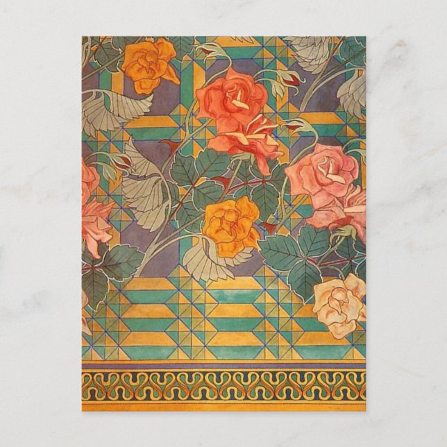 Postal Stanisław Wyspiański ~ Rosas (Anverso)