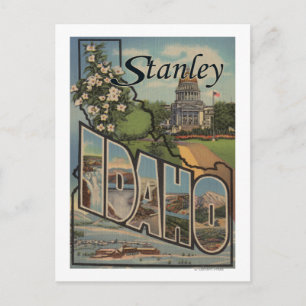 Postal Stanley, Idaho - Escenas de letras grandes