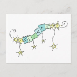 Postal Star Doodles, gracias