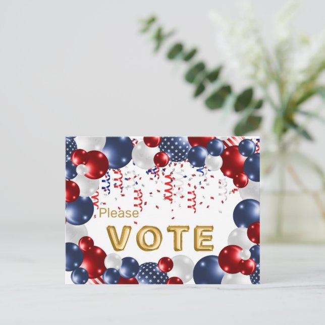 Postal Star Spangled Celebration Vote Reminder (Anverso de pie)