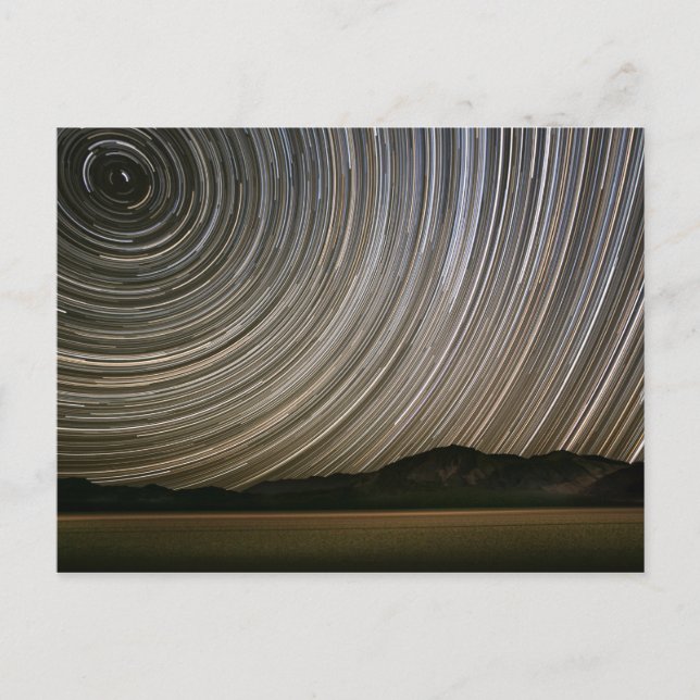 Postal Star Trail por la noche | California, Death Valley (Anverso)