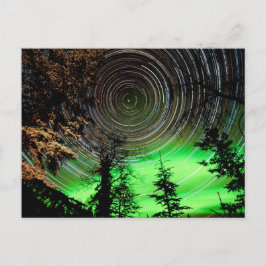 Postal Star Trails y Northern Lights Aurora borealis