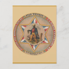 Postal Star Whiskey Destilado y garantizado puro