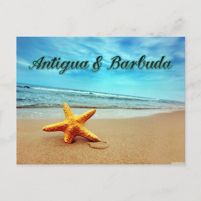 Postal Starfish de Antigua y Barbuda (Anverso)