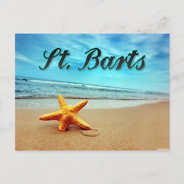 Postal Starfish de St. Barts (Anverso)