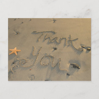 Postal Starfish Gracias Postcard