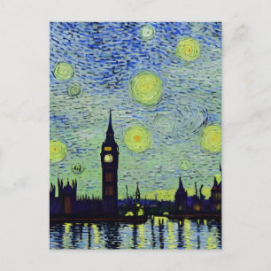 Postal Starry London Night