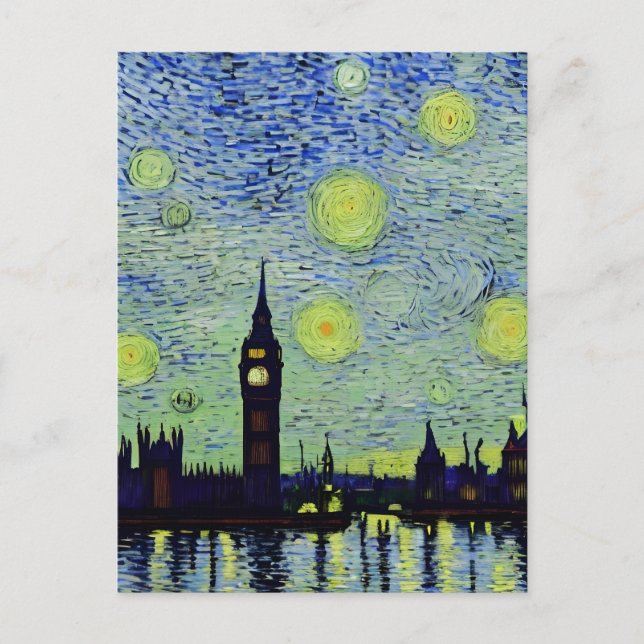 Postal Starry London Night (Anverso)