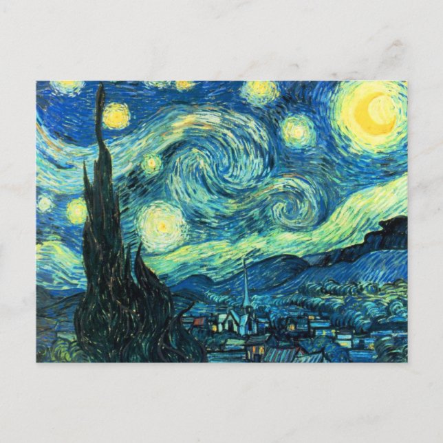 Postal Starry Night (Anverso)