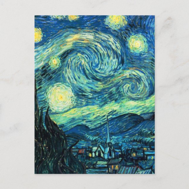 Postal Starry Night (Anverso)