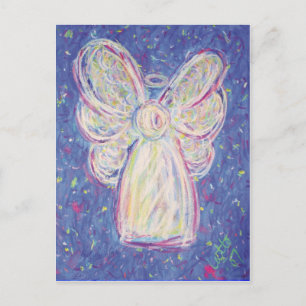 Postal Starry Night Angel