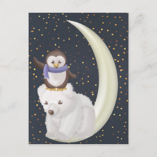 Postal Starry Night Friends