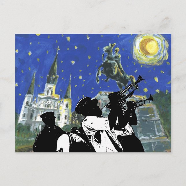 Postal Starry Night Jackson Square (Anverso)
