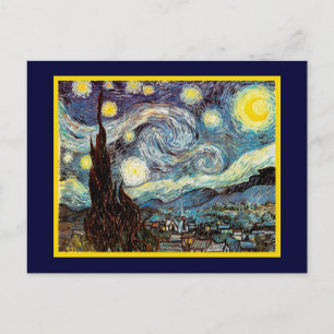 Postal Starry Night Van Gogh Bella Artes