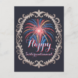 Postal Stars Over the City • 1776–2026 Reception Invite