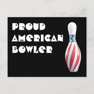 Postal Stars & Stripes Pin - Orgulloso Bowler americano