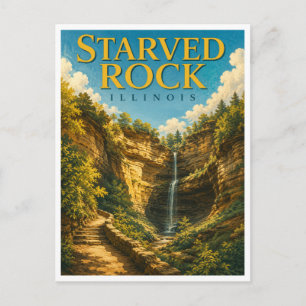 Postal Starved Rock Illinois Wildcat Canyon GeoSaga