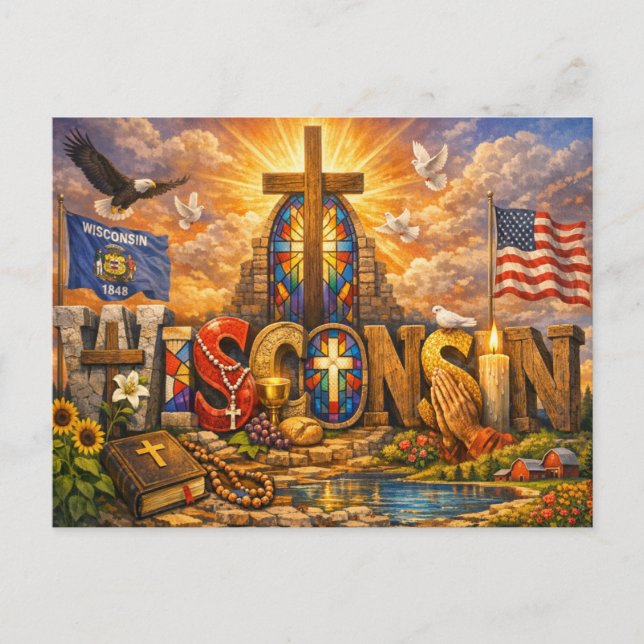 Postal State of Grace Spiritual Postcard  (Anverso)