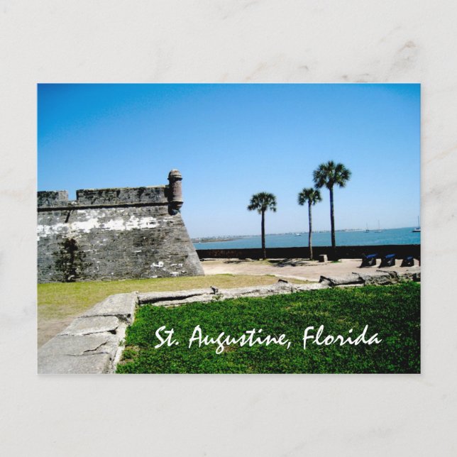 Postal Staugustinefort, St Augustine, la Florida (Anverso)