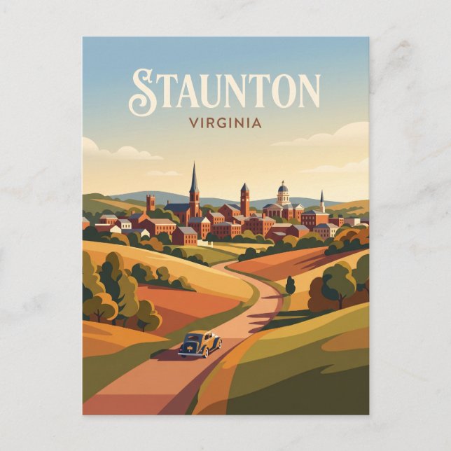 Postal Staunton EE. UU. (Anverso)