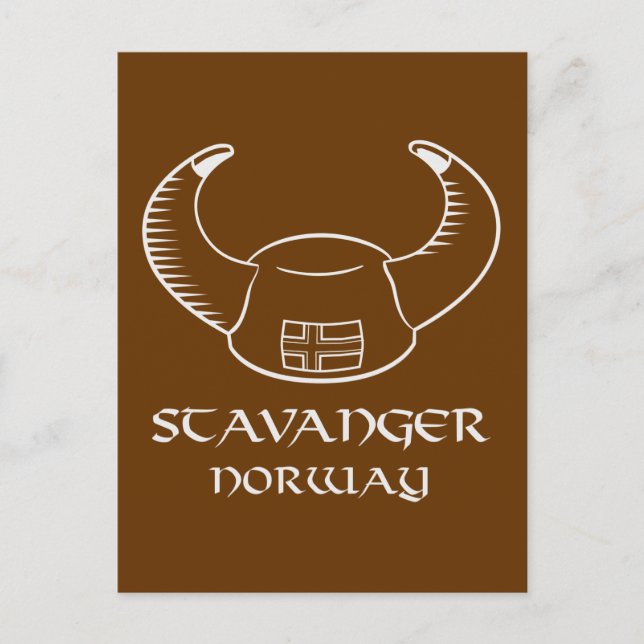 Postal Stavanger Norway Viking Gorra (Anverso)